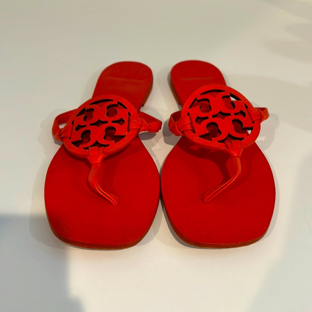 Tory Burch Miller Square Toe Sandal Size 7.5